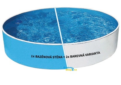 Basen AZURO NIEBIESKI / BIAŁY 3,6 x 0,9 m bez akcesoriów