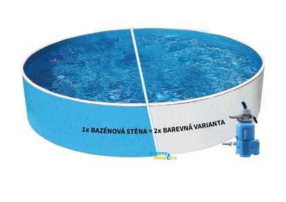 Basen AZURO BLUE / BIAŁY 2,4 x 0,9m + filtracja piaskowa 2m3/h