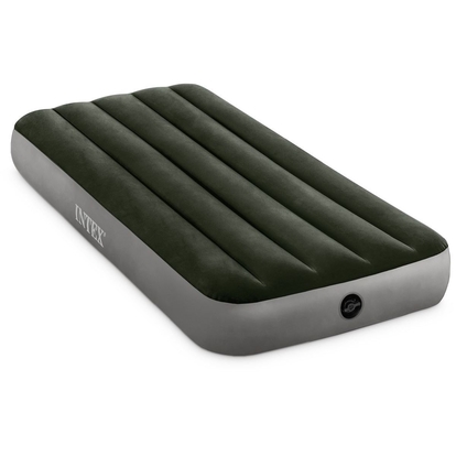 INTEX 64777 Podwójne nadmuchiwane łóżko Dura-Beam Prestige + pompka akumulatorowa