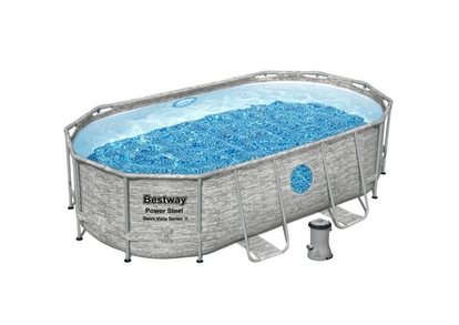 Bestway Rattan Swim Vista basen z konstrukcją 4,27 x 2,50 x 1,00m zestaw