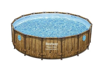 Basen Bestway Wood Swim Vista o konstrukcji 4,88 x 1,22 m zestaw