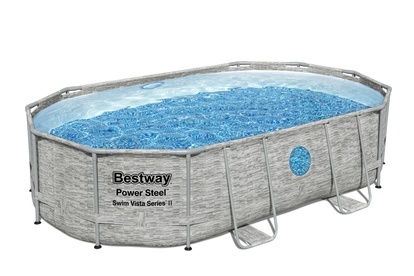 Basen Bestway Swim Vista z konstrukcją 4,88 x 3,05 x 1,07m zestaw z filtracją piaskową 2m3/godz.