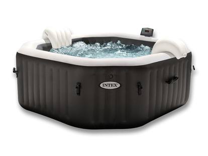 Basen z hydromasażem INTEX 28462 Pure Spa 86 Octagon Bubble Jet z systemem słonej wody