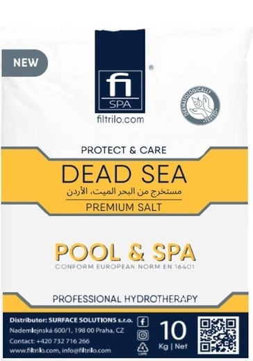 Certyfikowana szybko rozpuszczalna sól basenowa do basenów i jacuzzi z Morza Martwego - 10kg.