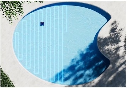 Pohyb vysavače Planet Pool CF 400 AKU s navigací GYRO