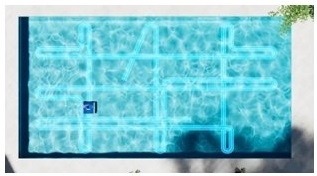 Pohyb vysavače Planet Pool CF 200 AKU s navigací GYRO