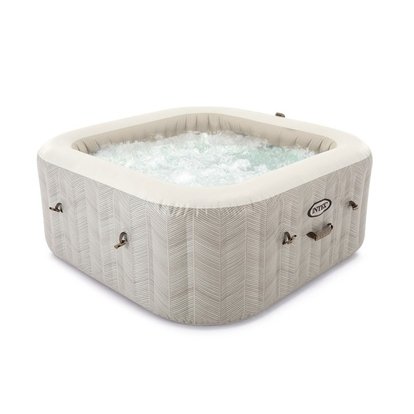 INTEX 28446 Pure Spa Chevron Deluxe wanna z hydromasażem z systemem wody solnej (do 2024 r.)