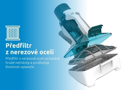 Předfiltr z nerezové oceli vysavače Marimex StarVac Yucon