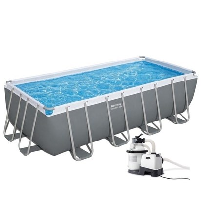 Basen Bestway z konstrukcją 4,88 x 2,44 x 1,22m filtracja piaskowa 4m3/godz