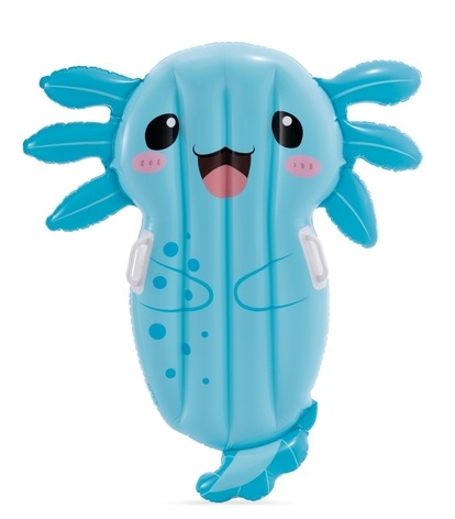 INTEX 58159 Leżak dmuchany w kształcie aksolotla z uchwytami